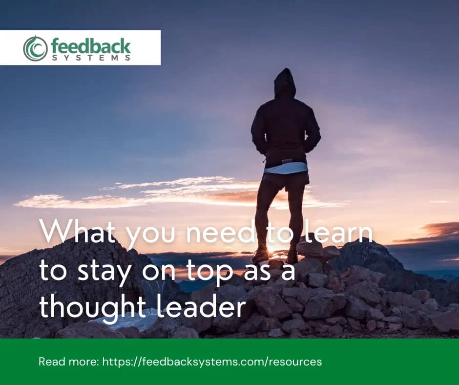 What you need to learn to stay on top as a thought leader